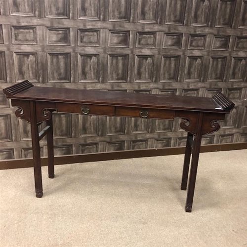 Lot 1029 - A 20TH CENTURY CHINESE ALTAR TABLE