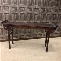 Lot 1029 - A 20TH CENTURY CHINESE ALTAR TABLE