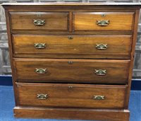 Lot 230 - AN EDWARDIAN CHEST OF DRAWERS