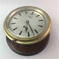 Lot 211 - A SEWELL OF LIVERPOOL SHIP'S CLOCK AND ANOTHER