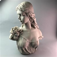Lot 198 - A REPRODUCTION BUST OF A FEMALE