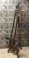 Lot 220 - A REPRODUCTION VICTORIAN STYLE EASEL
