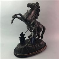 Lot 209 - A MARLEY HORSE FIGURE AND TWO OTHERS