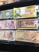 Lot 44 - A LOT OF FOREIGN BANKNOTES