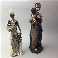 Lot 101 - A LOT OF FOUR AFRICAN FIGURES
