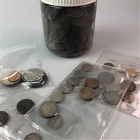 Lot 54 - A COLLECTION OF NOTES, COINS AND TWO MONEY BANKS