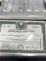 Lot 558 - A COLLECTION OF TWENTIETH CENTURY STOCKS AND SHARES CERTIFICATES