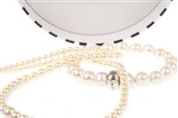 Lot 167 - A THOMAS SABO PEARL BRACELET AND A PEARL NECKLACE