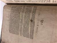 Lot 841 - A SIXTEENTH CENTURY BIBLE ALONG WITH A VICTORIAN BIBLE