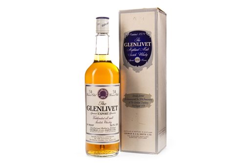 Lot 29 - GLENLIVET SPECIAL EXPORT RESERVE 150TH ANNIVERSARY 34 YEARS OLD