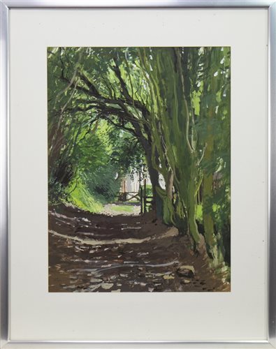 Lot 567 - SHADY PATH, AN OIL BY DOUGLAS LENNOX