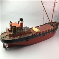 Lot 163 - A PAINTED MODEL BOAT OF THE VITAL SPARK