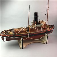 Lot 164 - A PAINTED MODEL BOAT OF THE FLYING FOAM