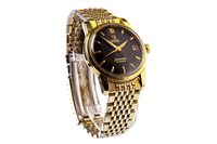 Lot 836 - A GENTLEMAN'S OMEGA GOLD PLATED AUTOMATIC WATCH