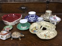 Lot 166 - ROYAL DOULTON COMMEMORATIVE PLATE AND OTHER CERAMICS