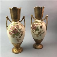 Lot 141 - A PAIR OF VICTORIAN VASES