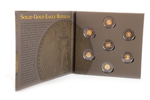 Lot 577 - THE SOLID GOLD EAGLE REPLICAS SET
