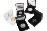 Lot 599 - FIVE SILVER PROOF COINS