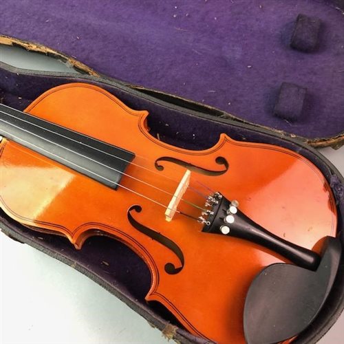 Lot 194 - A VIOLIN IN A FITTED CASE