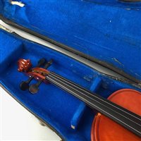 Lot 181 - A VIOLIN IN A FITTED CASE
