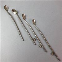 Lot 269 - A LOT OF FOUR CHINESE SILVER SPOONS