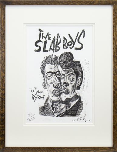 Lot 578 - SLAB BOYS, A LIMITED EDITION PRINT BY JOHN BYRNE