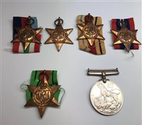 Lot 279 - A GROUP OF WWII MEDALS
