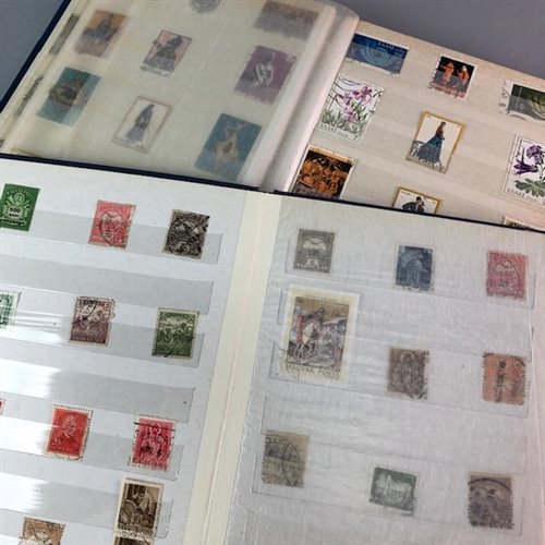 Lot 67 - AN ALBUM OF GREEK STAMPS AND AN ALBUM OF WORLD STAMPS