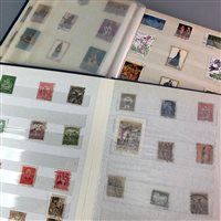 Lot 67 - AN ALBUM OF GREEK STAMPS AND AN ALBUM OF WORLD STAMPS