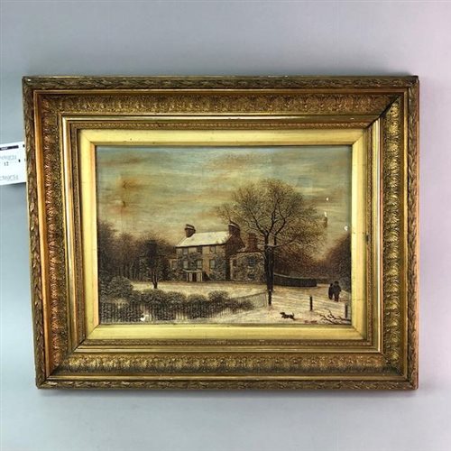 Lot 12 - AN OIL DEPICTING WELLFIELD HOUSE, STRATHMIGLO