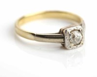 Lot 221 - DIAMOND SOLITAIRE RING the brilliant cut...
