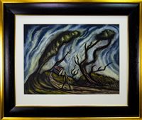 Lot 592 - INTO FREEDOM AND THE WINDS OF ETERNITY, A PASTEL BY ALLY THOMPSON