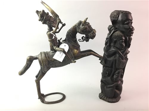 Lot 27 - A LOT OF THREE AFRICAN FIGURAL SCULPTURES