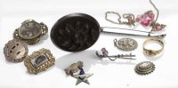 Lot 236 - LOT OF VICTORIAN JEWELLERY including mourning...
