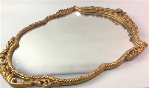Lot 197 - A WALL MIRROR AND ANOTHER MIRROR