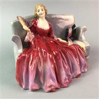Lot 236 - A ROYAL DOULTON FIGURE GROUP WITH THREE OTHER FIGURES