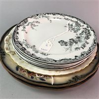 Lot 108 - A LOT OF TWO ROYAL COPENHAGEN DISHES, TWO PARAGON PLATES AND OTHER CERAMICS