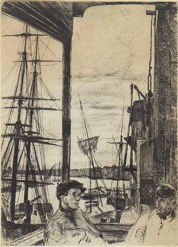 Lot 453 - ROTHERHITHE, AN ETCHING BY WHISTLER