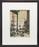 Lot 453 - ROTHERHITHE, AN ETCHING BY WHISTLER