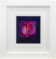 Lot 701 - INNER PINK ROSE I, AN ACRYLIC BY ERNESTO FLORIANO VAZ