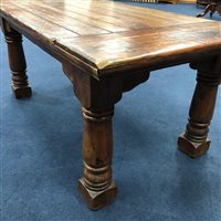 Lot 227 - A RUSTIC DINING TABLE