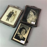 Lot 206 - A PAIR OF SILVER PHOTOGRAPH FRAMES WITH ANOTHER FRAME