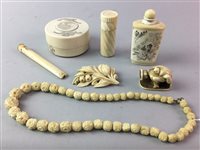Lot 34 - A LOT OF CARVED ASIAN ITEMS