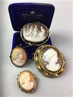 Lot 39 - FOUR CAMEO BROOCHES