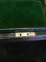 Lot 829 - A GEORGE V SILVER JEWELLERY BOX AND ELEVEN VICTORIAN SCOTTISH SILVER TEASPOONS