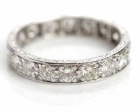 Lot 253 - DIAMOND FULL ETERNITY RING the brilliant cut...