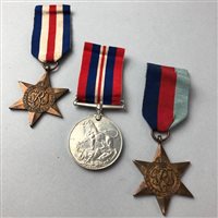 Lot 86 - A WWII 1939-45 SERVICE MEDAL AND OTHER MEDALS