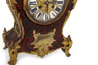 Lot 1418 - A VICTORIAN BOULLE AND GILT METAL MANTEL CLOCK