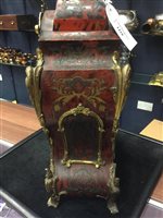 Lot 1418 - A VICTORIAN BOULLE AND GILT METAL MANTEL CLOCK