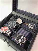 Lot 140 - A LOT OF FIVE GENTS WRIST WATCHES